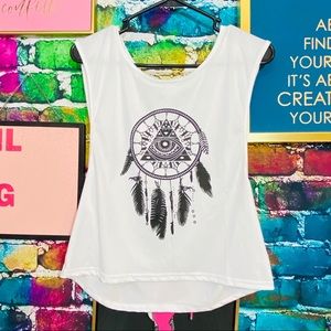 All seeing eye dream catcher tank 🖤